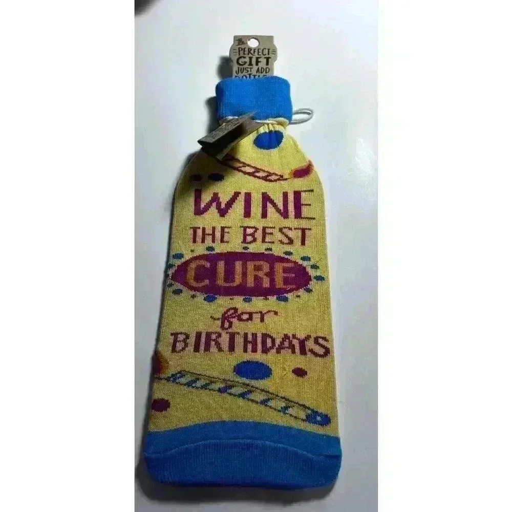 Wine Bottle Sock Bag Cover Primitives by Kathy - 